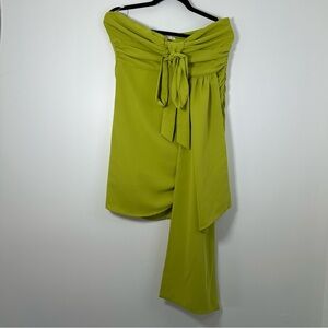 Lena x Revolve Women’s Green Strapless Mini Dress Size L